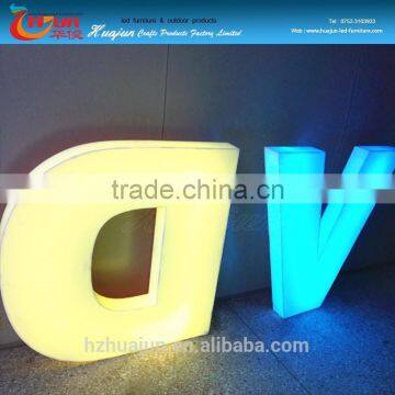 China Wholesale Plastic Led Letters Light Lamp for Adverdisement With 16 Changeable Colors photo-3