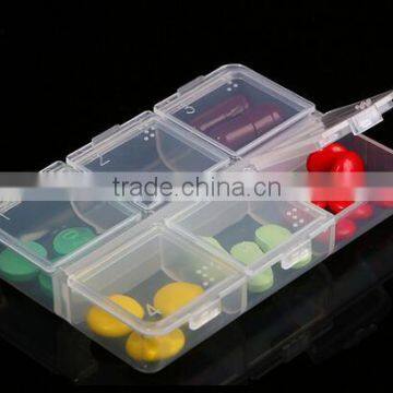 Cy275 New Mini Portable Empty Braille 6 Cells Pill Medicine Drug Storage Case Box