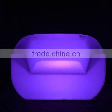 YI GUI wholesale led light up back sectional sofa/ one people sit sofa