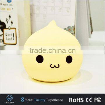 Portable Silicone LED Colorful Baby Night Light, USB Rechargeable Children Night Lamp With Warm White, 7-Color Breathing photo-2