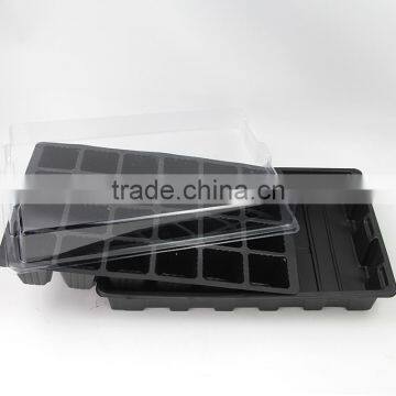 OEM vacuum forming plastic seed starting tray with lid