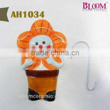 Ceramic Humidifier Pig Shaped With Metal "S" Hook photo-6