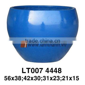 Vietnam Exporter Ancient Garden Decor Blue Herb Motley Ceramic