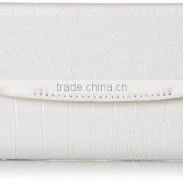 Womens Envelope Evening Patent Croc Skin Embossed Party Clutch photo-2