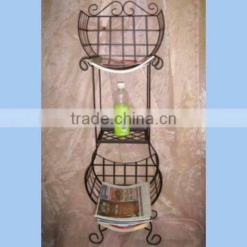 Metal bathroom rack