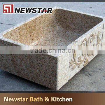 China top quality popular old stone sink