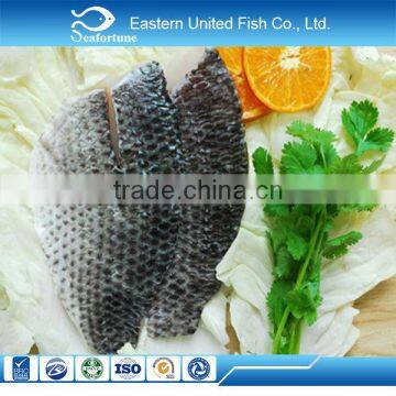 china seafood IQF import black tilapia