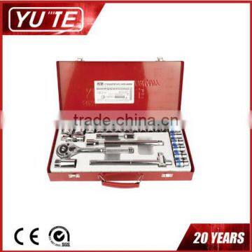 YUTE Industrial Grade 24pcs DR.1/ 2 inch Chrome Vanadium Socket Wrench Set