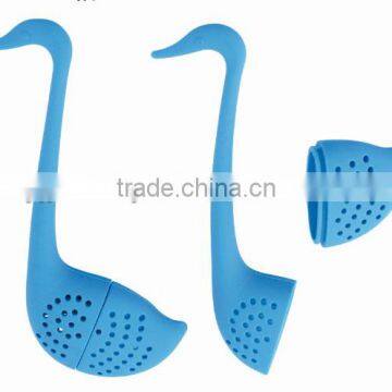 Swan shape Silicone tea strainer Silicone tableware