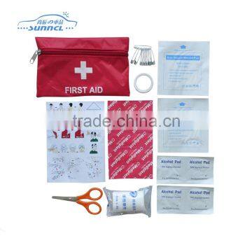 Hot Sale Economic Useful Portable Emergency First Aid Kit also good for Promotion Travel