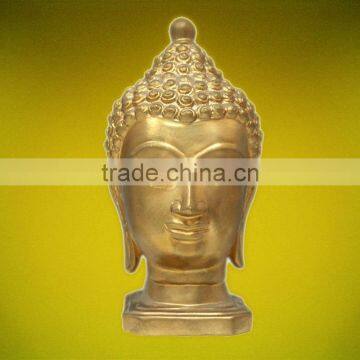 Buddhism statu Polyresin Golden Buddha Head