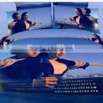 China Supplier Pretty Cartoon Printed Bed Sheet Set Pure Polyster Digital Printing Kids photo-3