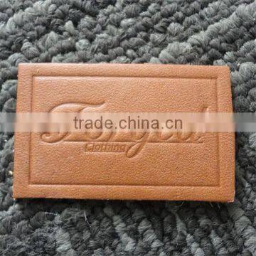 china factory fashion design leather patch labels for jeans