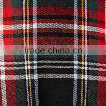 2017 AW New Collection Back Neck Design Plaid Women Top Blouses in Red Color of Clothing Factory photo-6