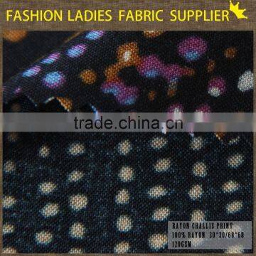 Cicheng Brand Design Colorful 100% Rayon Chaliis Print Fabric photo-5