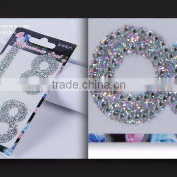 Factory OEM Crystal Diamond GEM Rhinestone Self Adhesive Sticker photo-6