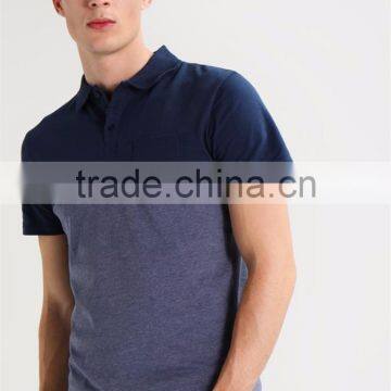 MGOO Hot Sale Plain Dry Fit Polo Shirt Color Block Men Pocket Fitness Polo T Shirt photo-3
