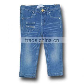 blue jeans with flower print age 3M-3A