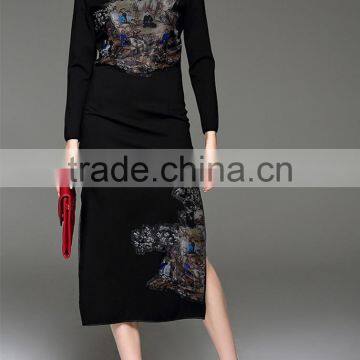 2015 wholesale summer new collection ladies fashion cheongsam qipao slinky dress