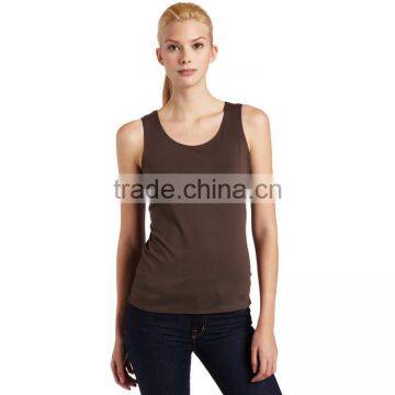 Women Fashion Style Hot Sale Cheap Price Blank Cotton Wholesale Stringer Lady Top photo-2