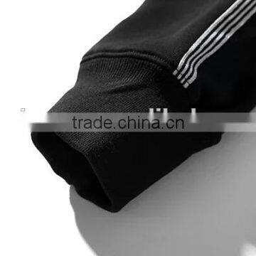 100% Cotton Plain Sweatshirt Customize Cotton Striped Oversized Pullover Mans Plain Sweatshirt photo-3