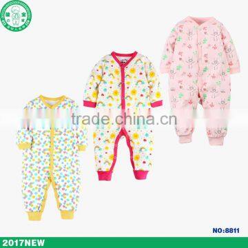 New Design Colorful Baby Girl Bodysuit Unique Baby Jumpsuit Cotton Romper photo-2