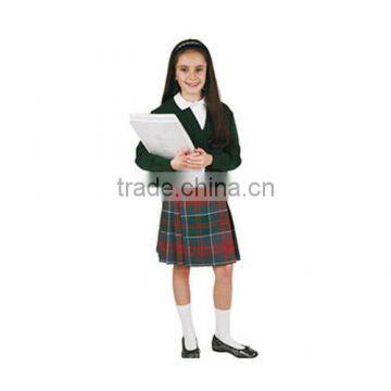 Custom Good Quality Sweet White Shirt and Skirt Girls School Uniform Wholesale photo-2