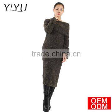 Spring Autumn Women Sexy Sweater Dresses Winter Christmas Long Sweaters Knitted Thick Warm Sweater and Pullovers Burderry Jumper photo-4