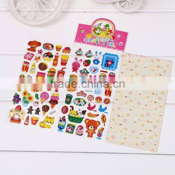 Children Puffy Sticker ,multicolor Decoration PVC Stikcer Bubble DIY Sticker Carton Pop-up Sticker Crystal Sticker photo-3