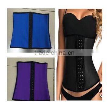 New Style Black XS-3XL 6 Rows of hooks 4 Steel Bones Body Shaper Women work out Spandex Waist Trainer Belt Waist Trainer