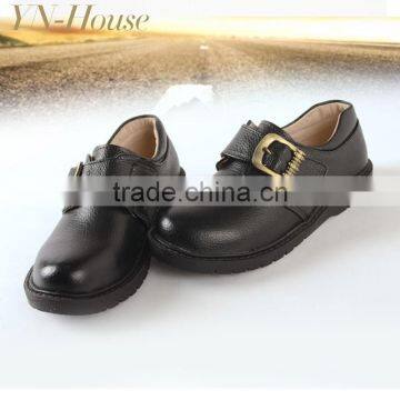 Hot Sale Boys Black Leather School Newborn Baby Casual Shoes