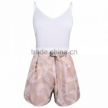Wholesale Custom Fashion Sleeveless Chiffon Jumpsuits Women Summer Romper photo-2
