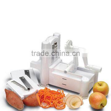 3 In 1 Fruit Peeler Spiral Vegetable Slicer Cutter Shred Kitchen Tools Easy To Clean Mandoline Chopper SpiralizerKnife KC1466 photo-5