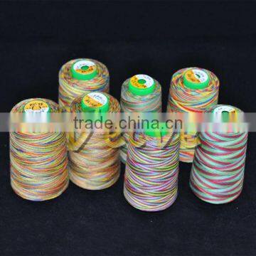 40S 100% Cotton Embroidery Thread Multiple-color Cotton Colorful Embroidery Thread