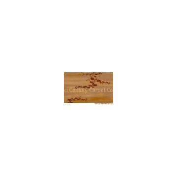 Customized Brown Patterned Axminster Carpets With Wool & Nylon