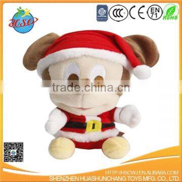 plush stuffed christmas mouse toy