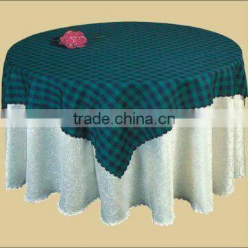 100% polyster jacquard hotel table cloth