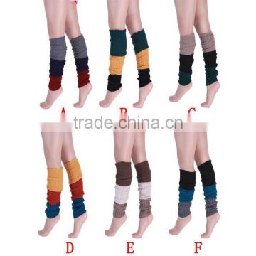 1 Pair Chic Womens Crochet Knit Leg Warmers Cuffs Toppers Boot Socks