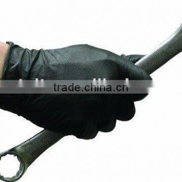 Durable black Nitrile Gloves for mechanics and industrial