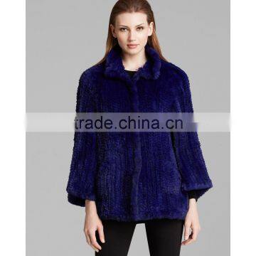 SJ438-01 EU Plus Size Designer Rabbit Apparel Furs Lady Coat 2015-2016