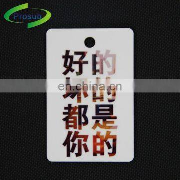 China hot sale sublimation customize MDF pendant