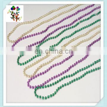 Cheap Plastic Ladies Fluorescent Disco Mardi Gras Bead Necklaces HPC-1853