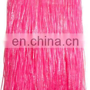Ladies Hawaii Fancy Dress Grass Skirt Hot Pink