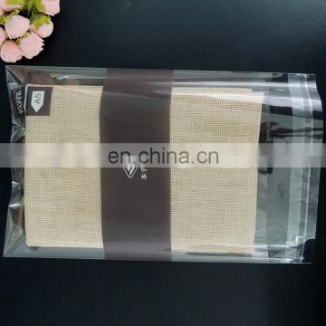 Printed Full Color Creative hot sale opp header bag/opp spout pouch/opp bag for tablecloth