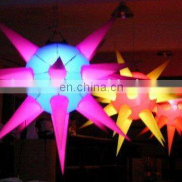 Inflatable star stage decoration with LED lights