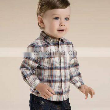 T-BSS001 2016 Long Sleeve Plaid Latest Dress Shirt Designs For Boys photo-2