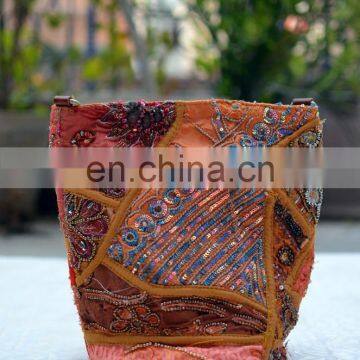 ETHNIC BAG BANJARA FABRIC BAG INDIAN EMBROIDERED BAG