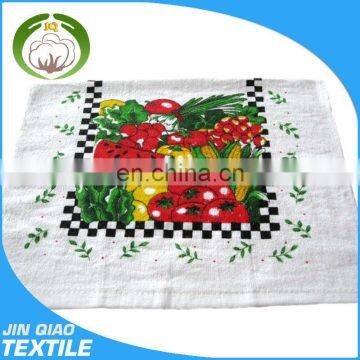 Custom Printed Standard Size Plain White Cotton Tea Towel Wholesale Christmas Wholesale Kitchen Towel