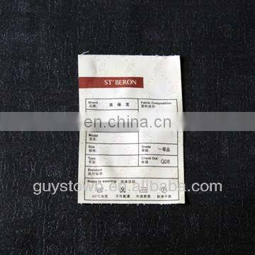 Custom Garment Satin Printing Washing Instructions Label photo-6