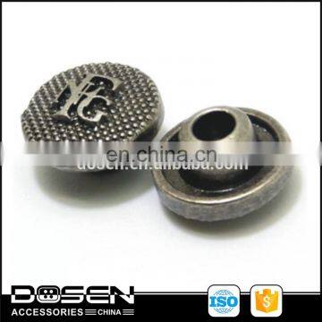 Enamel decorative garment metal flatback rivets and studs,Embossed Logos, OEM Orders Welcomed